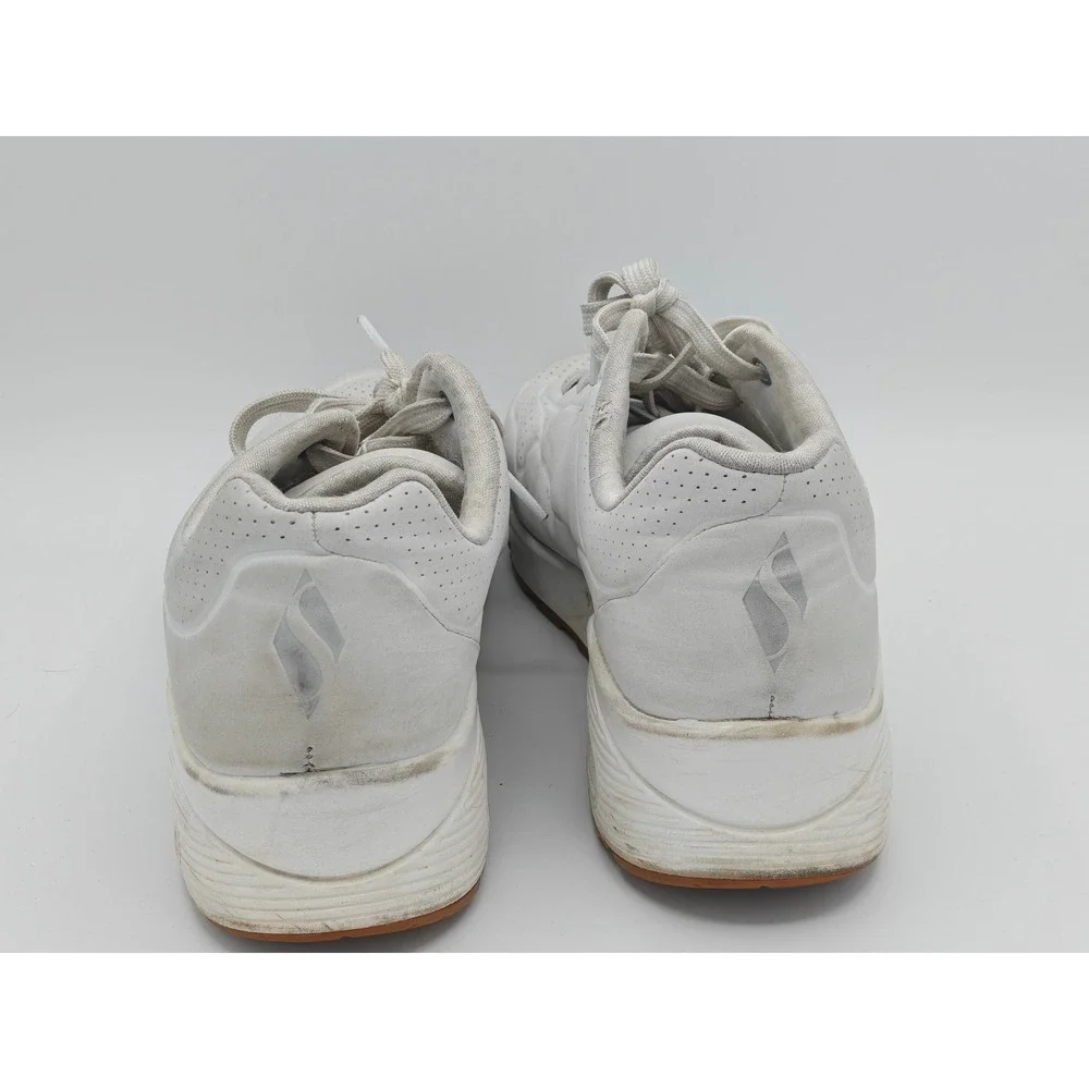 Skechers Los Angeles Uno Stand On Air Womens 9.5‎ White Sneakers 73690 Gum Sole